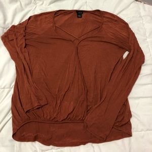 Wet Seal Burnt Orange Long Sleeve